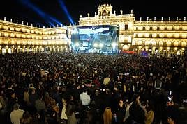 La Plaza Mayor este jueves durante el evento