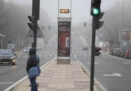 Una imagen invernal de las calles de Salamanca.