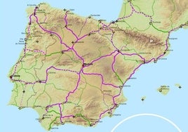 Mapa de la red ferroviaria extraído del documento publicado por la Comisión Europea.