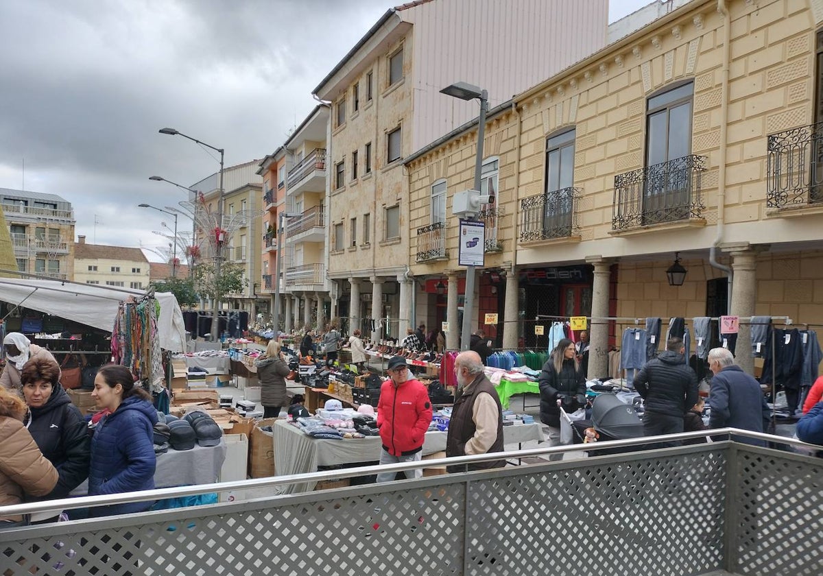 Vista del mercado de Guijuelo del pasado 2 de diciembre.