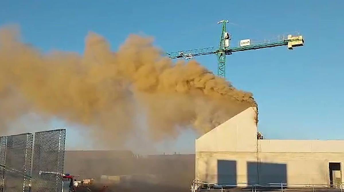 Alarma por un fuego en un edificio en obras de Huerta Otea