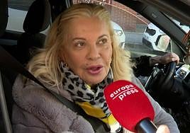 Bárbara Rey, atendiendo a Europa Press.