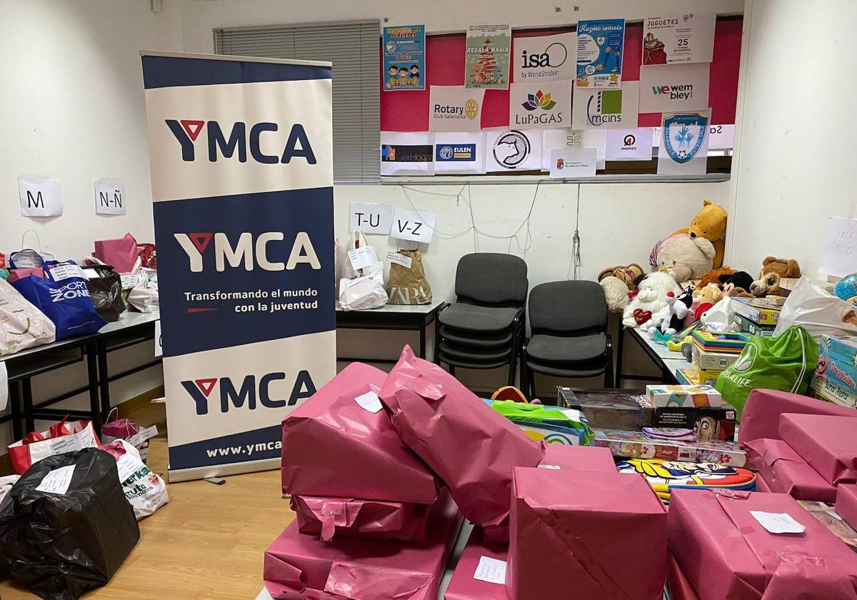 Juguetes recogidos por YMCA para los menores que participan en la entidad