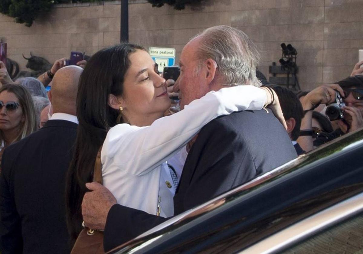 El Rey Juan Carlos I y Victoria Federica