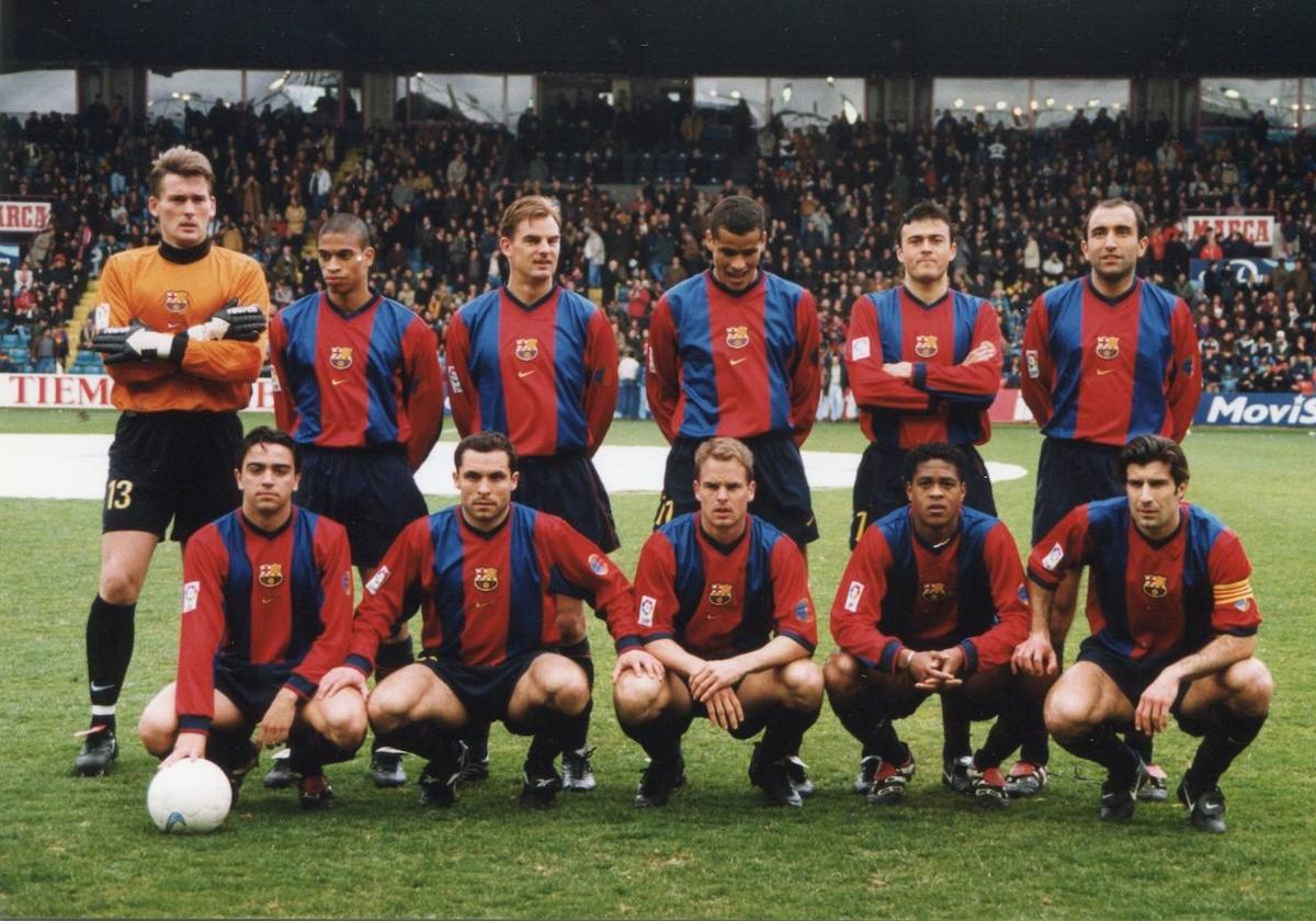 El once que presentó el FC Barcelona en El Helmántico.