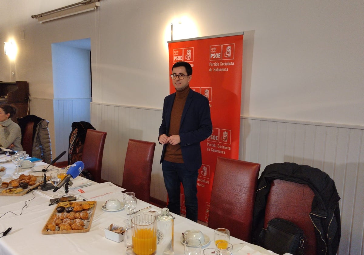 José Luis Mateos, durante el desayuno informativo de este jueves.