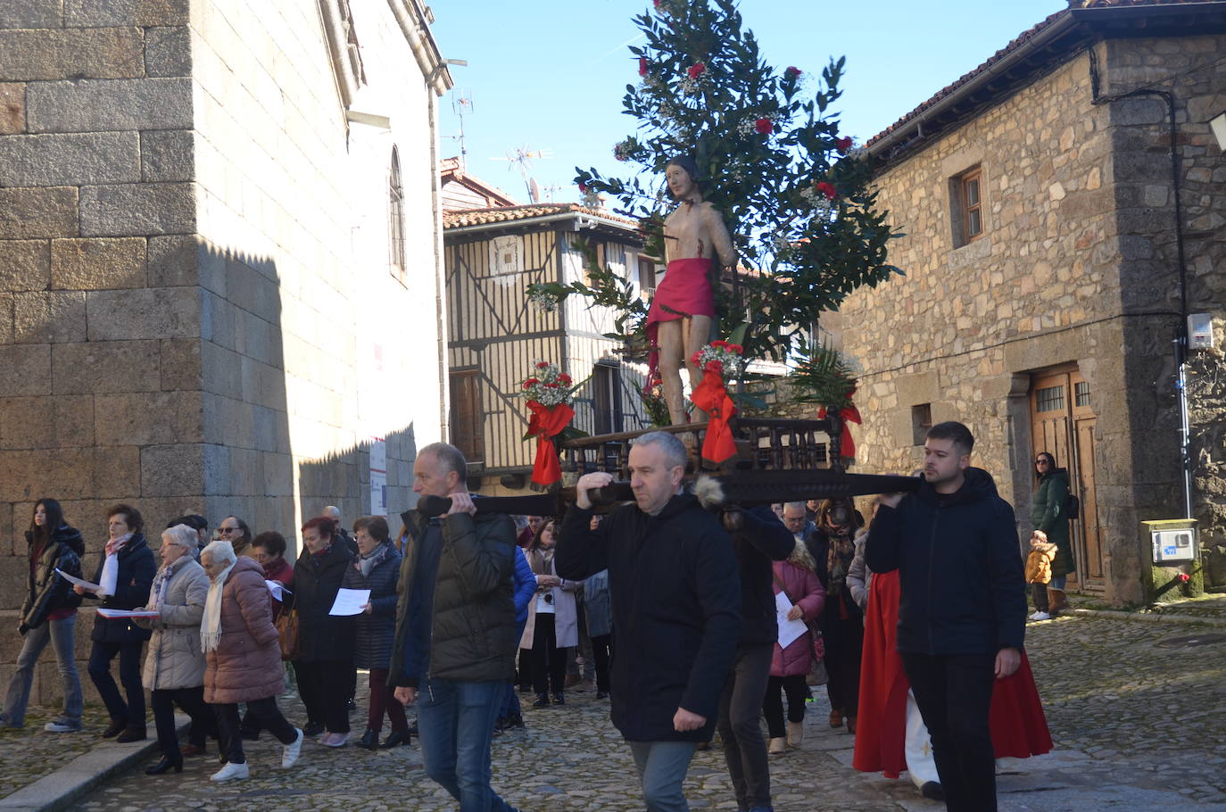 El marrano de San Antón se despide en La Alberca