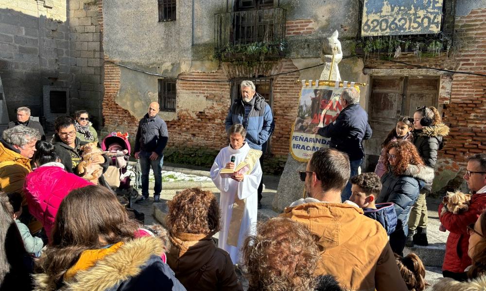 Bendición canina por San Antón en Peñaranda