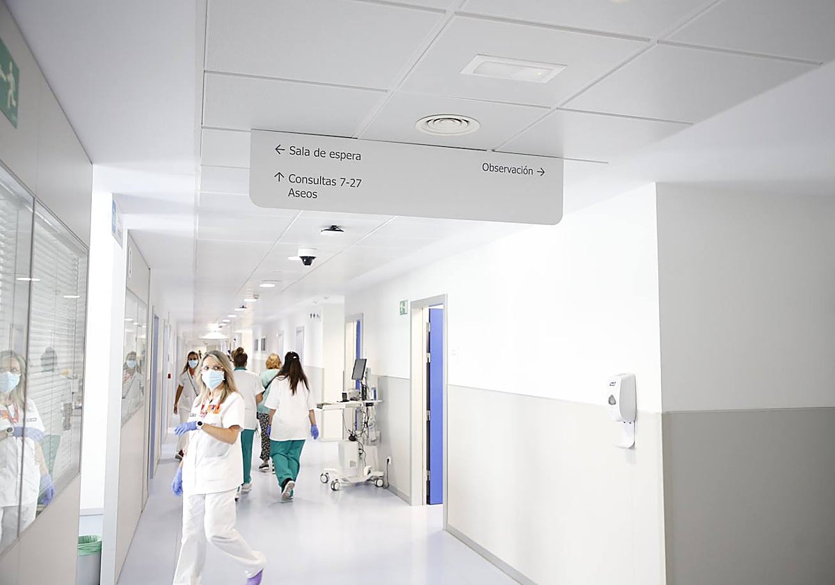 Pasillos del servicio de Urgencias.