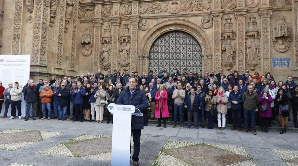 El PP de Salamanca, por la igualdad y contra la amnistía