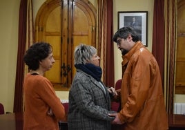 María José Lorenzo, Elena Diego y Alejandro Álvarez