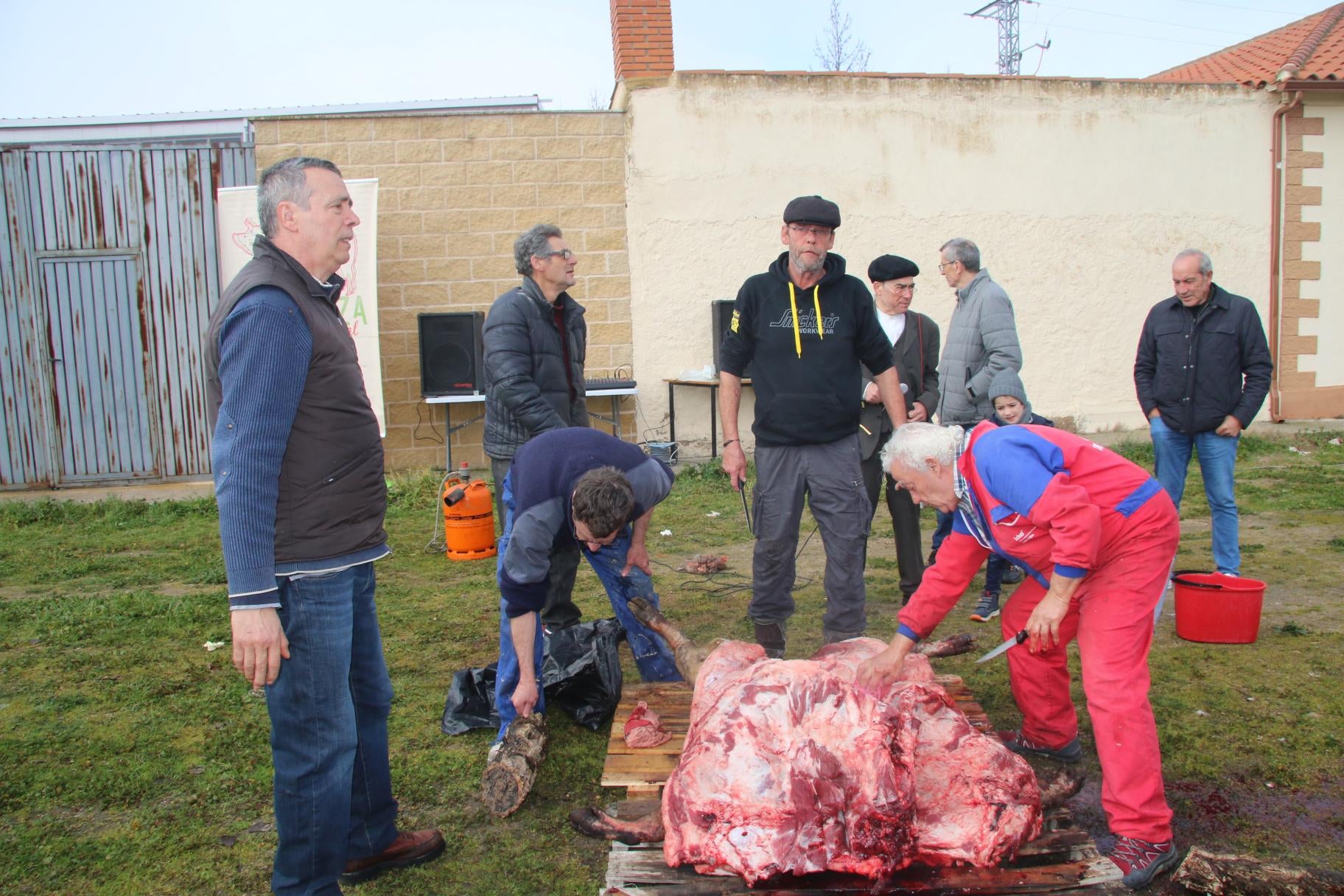 Calzada disfrutó de la jornada de matanza tradicional