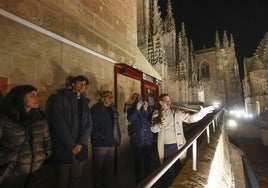 Algunos de los visitantes que disfrutaron del pase de las 20:30 el sábado.