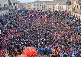 Así ha sido el Campanazo para arrancar el Carnaval del Toro de Ciudad Rodrigo 2024