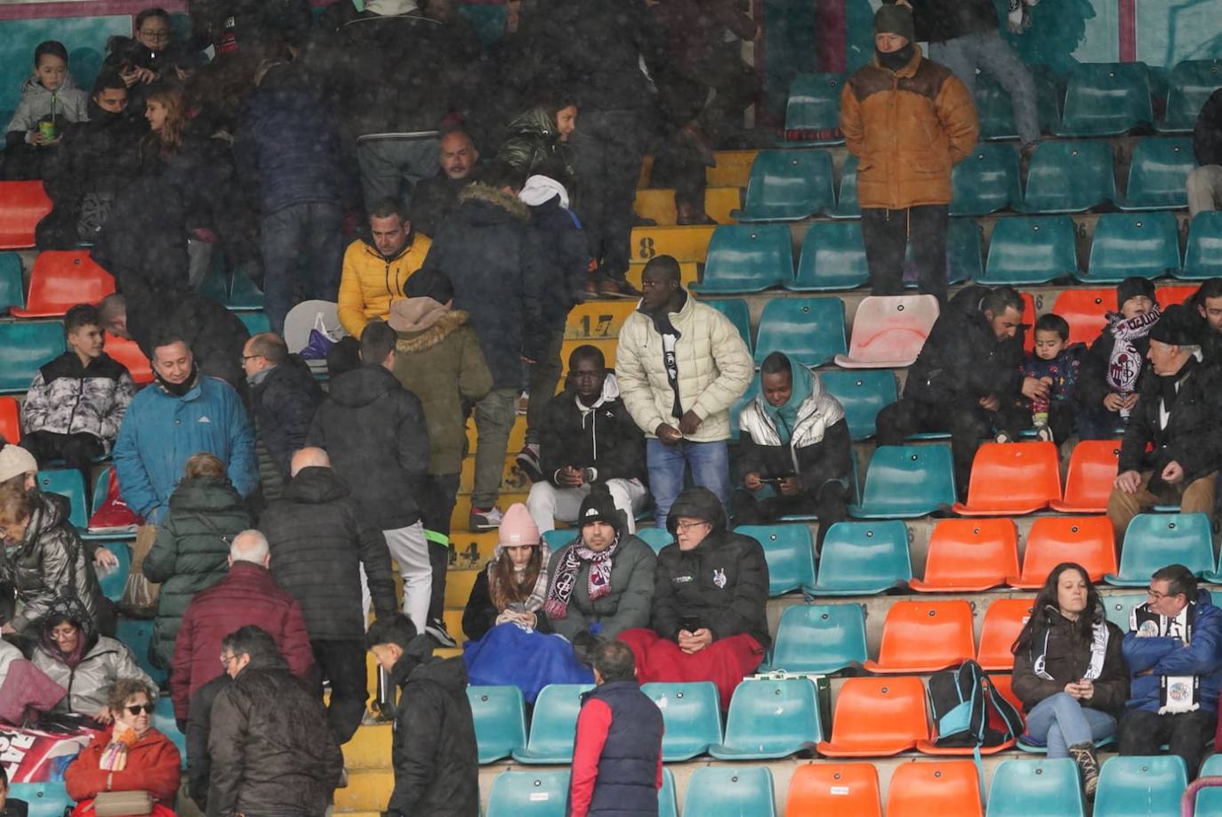 Búscate en la grada del Helmántico en el partido del Salamanca UDS contra el CD Becerril