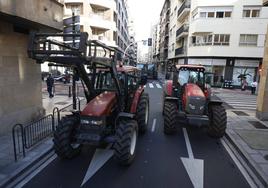 Tractores por las calles de Salamanca en protestas pasadas