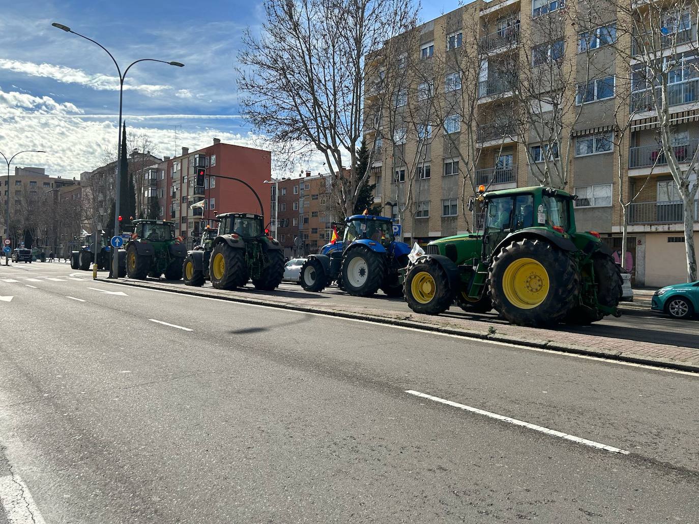 La tractorada de este miércoles en Salamanca en imágenes