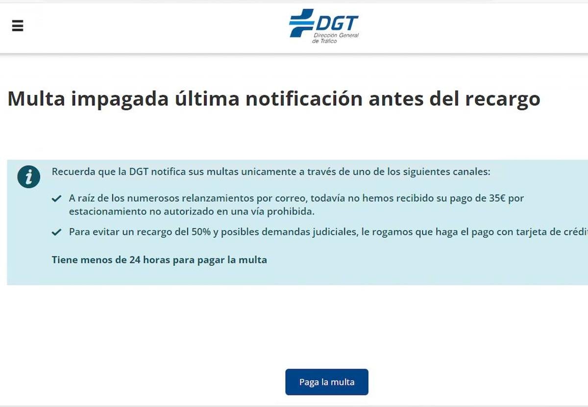 La Guardia Civil alerta de la última estafa que afecta a la DGT