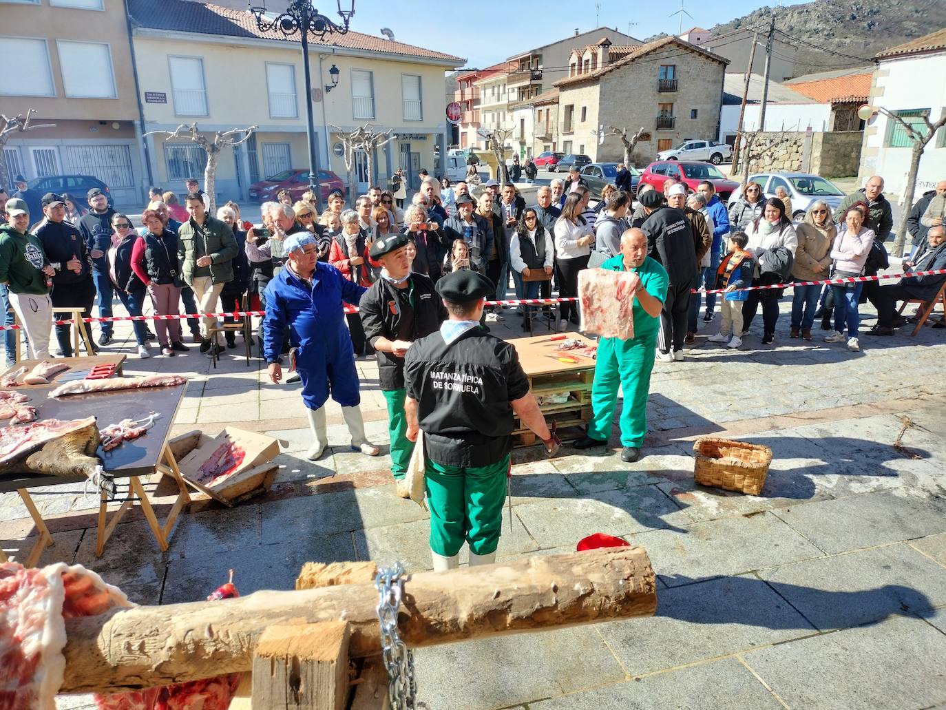 Vicente del Bosque, matancero de honor de la tercera matanza típica de Sorihuela