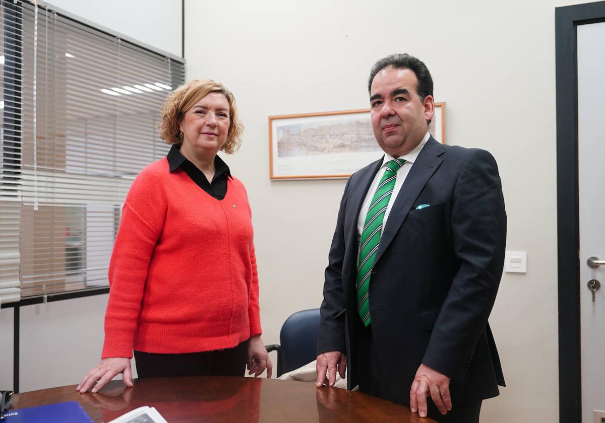 Marina Cordón y Rafael González, secretaria y miembro del Rotary Plaza Mayor en LA GACETA.