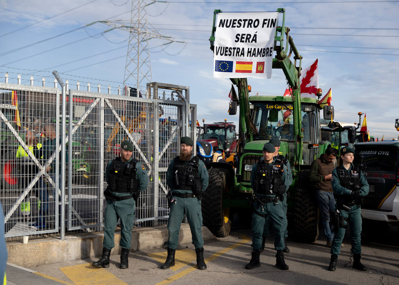 Las protestas del campo en Madrid, en imágenes
