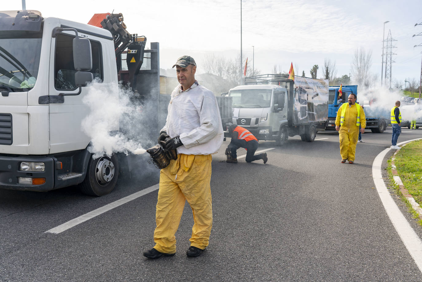 Las protestas del campo en Madrid, en imágenes