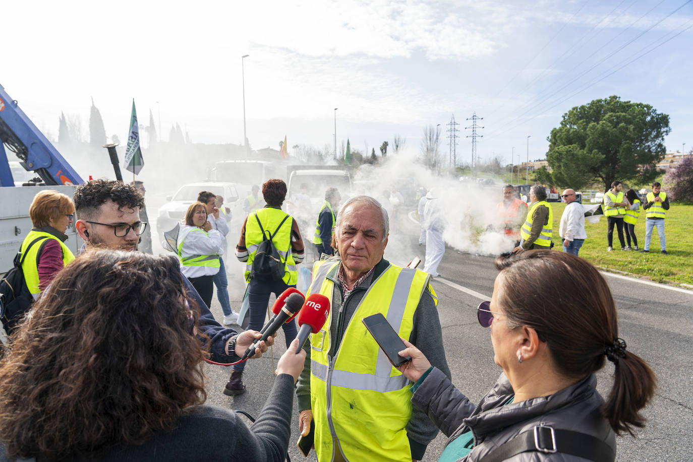 Las protestas del campo en Madrid, en imágenes