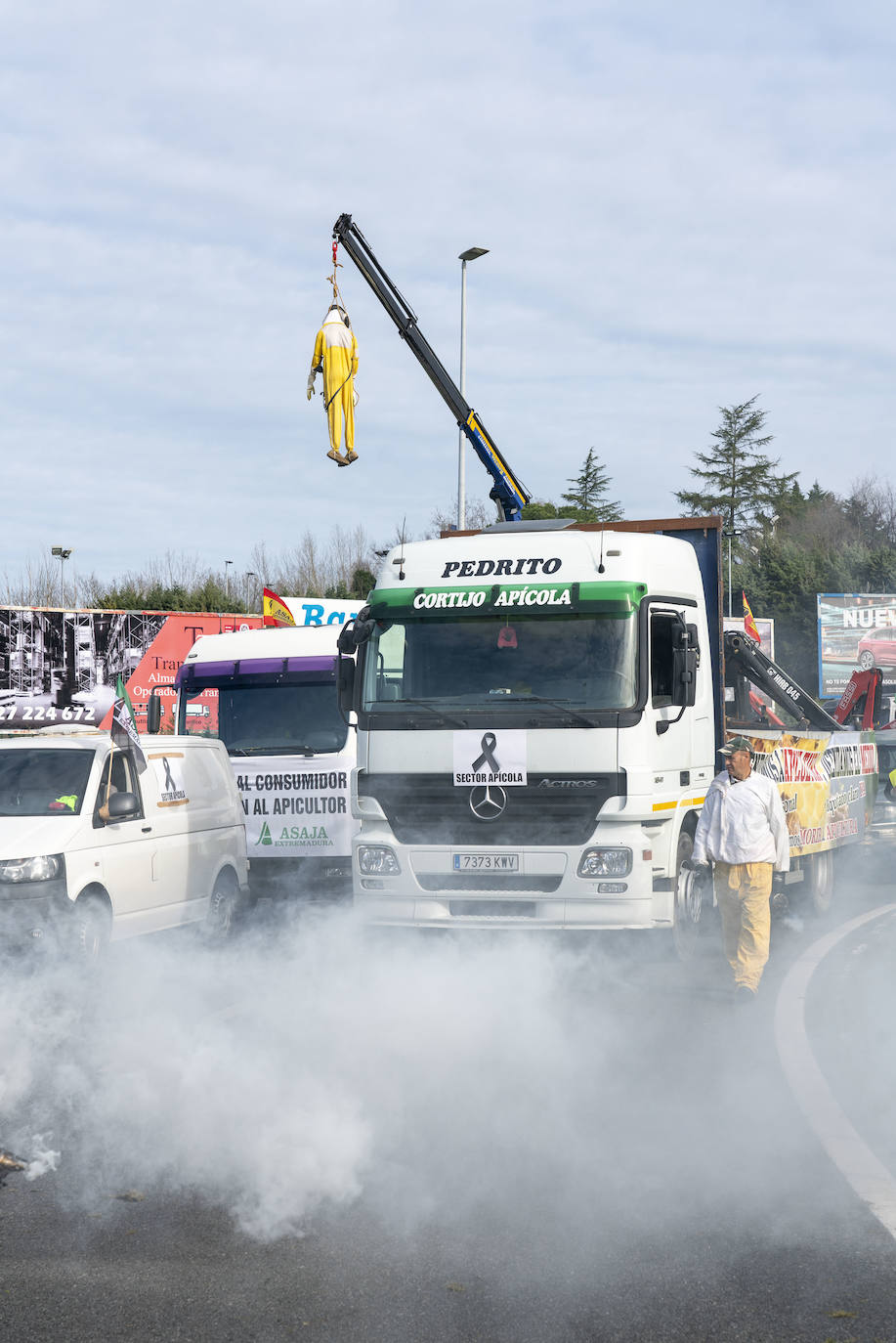 Las protestas del campo en Madrid, en imágenes