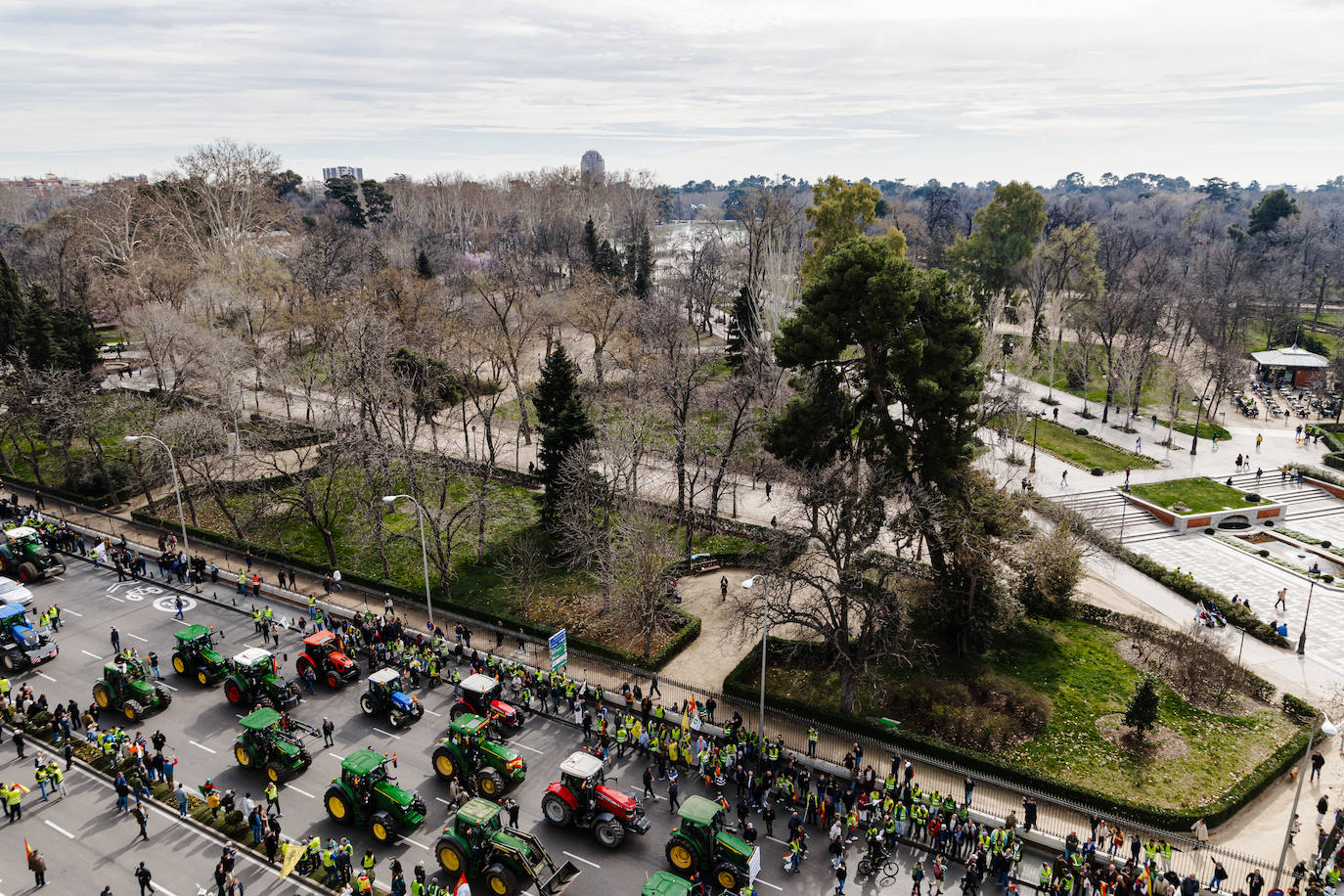 Las protestas del campo en Madrid, en imágenes