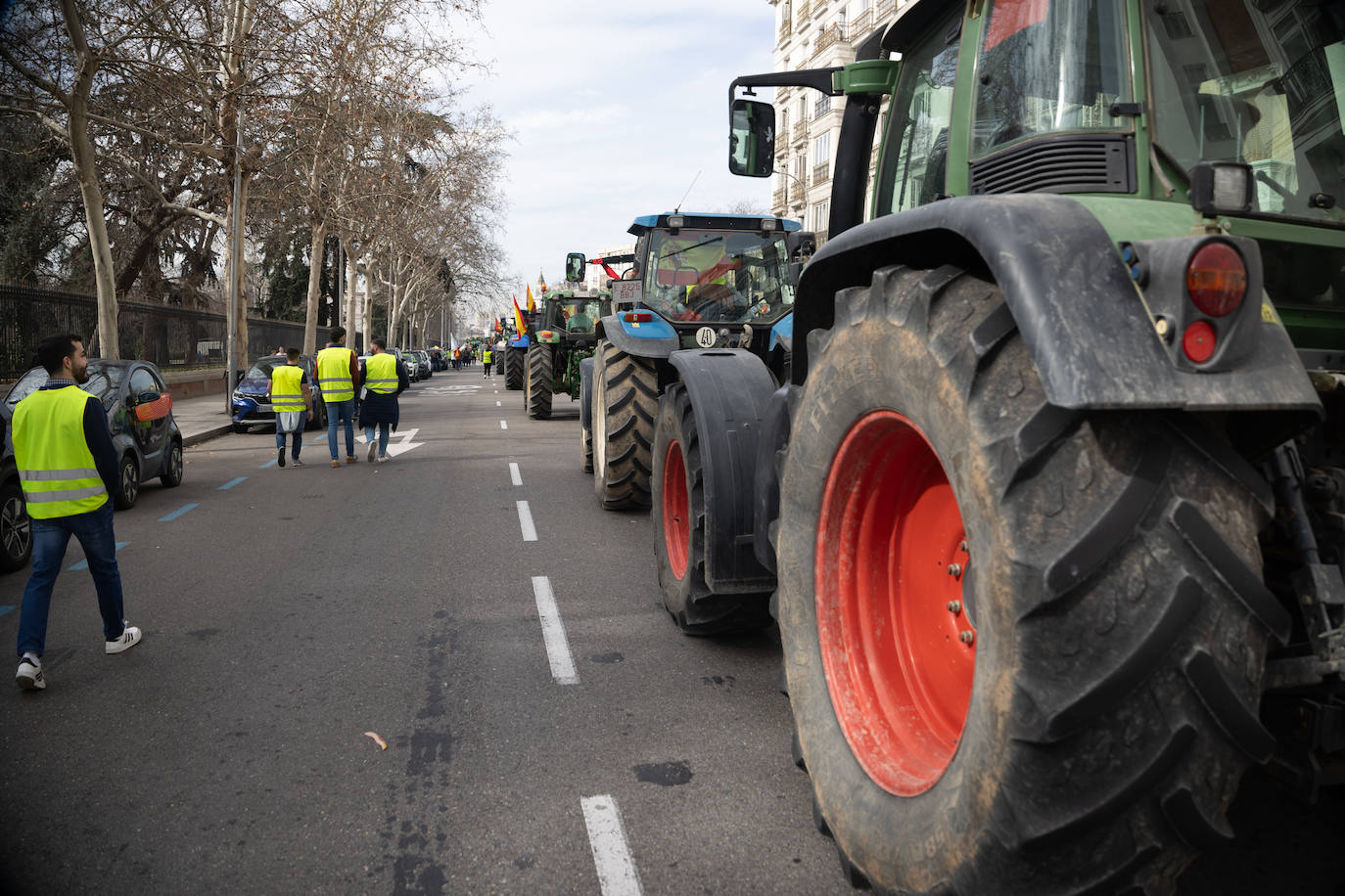 Las protestas del campo en Madrid, en imágenes