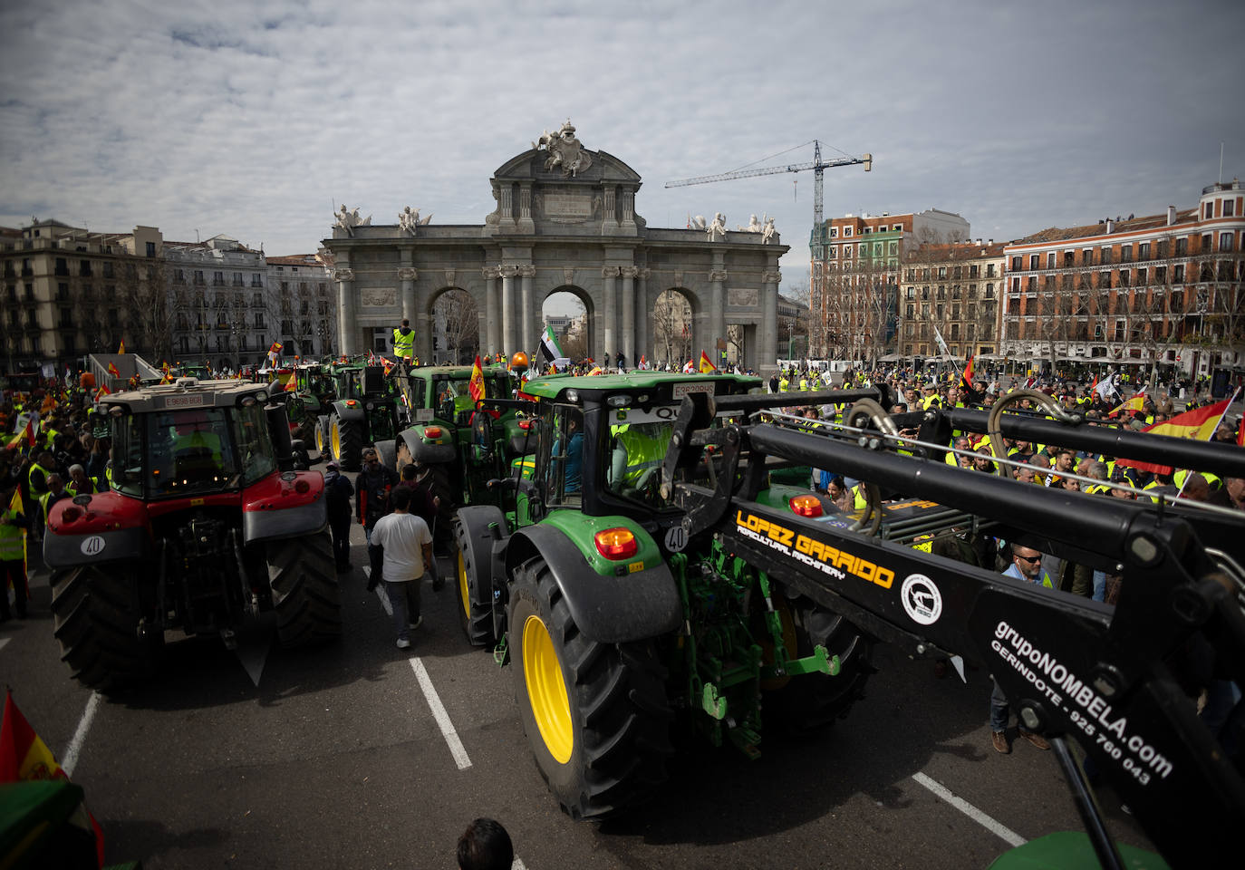 Las protestas del campo en Madrid, en imágenes