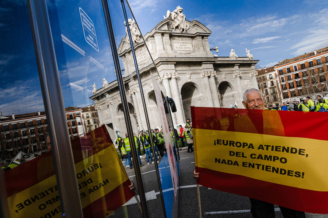 Las protestas del campo en Madrid, en imágenes