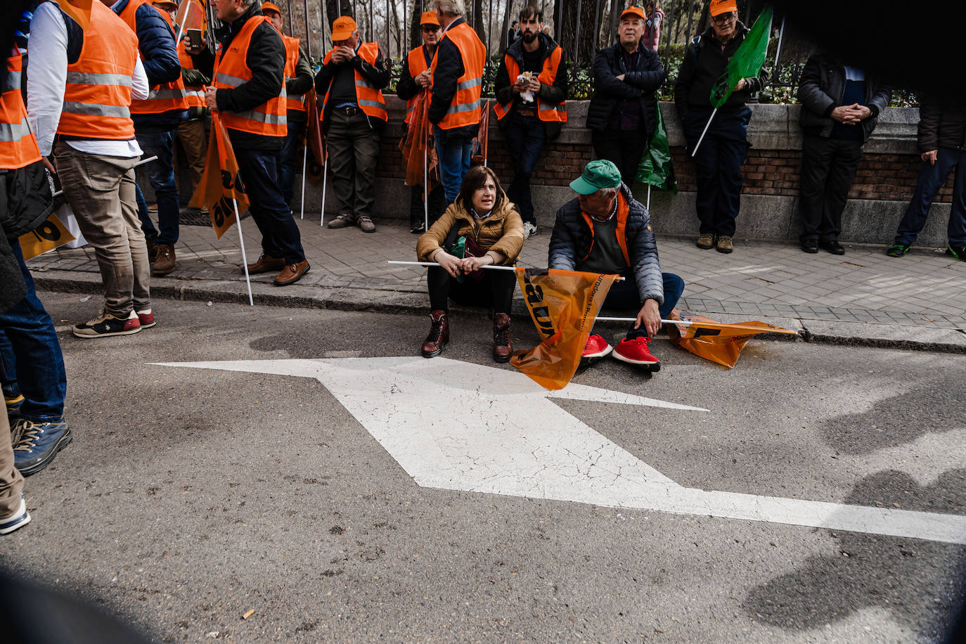 Las protestas del campo en Madrid, en imágenes