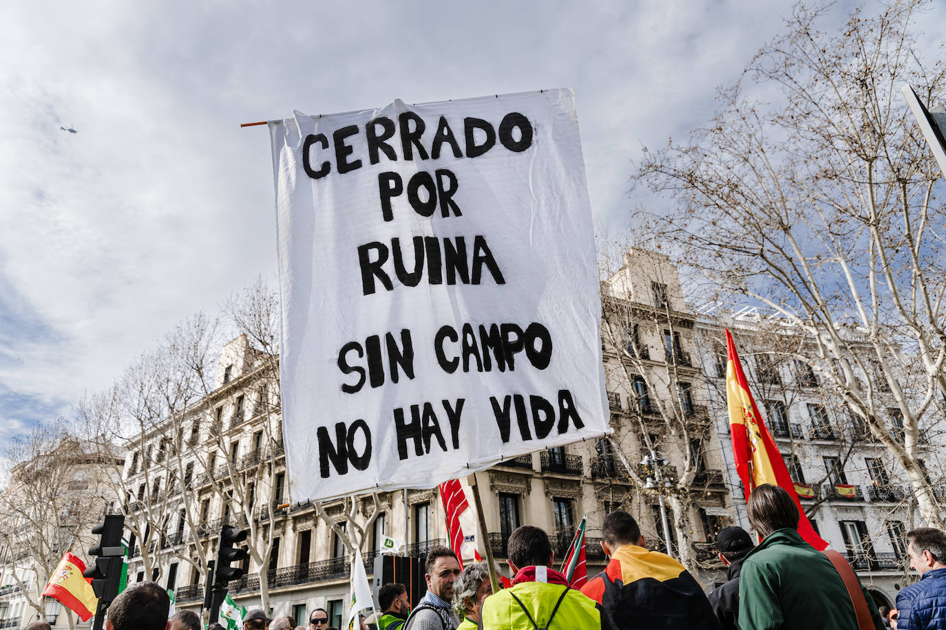 Las protestas del campo en Madrid, en imágenes