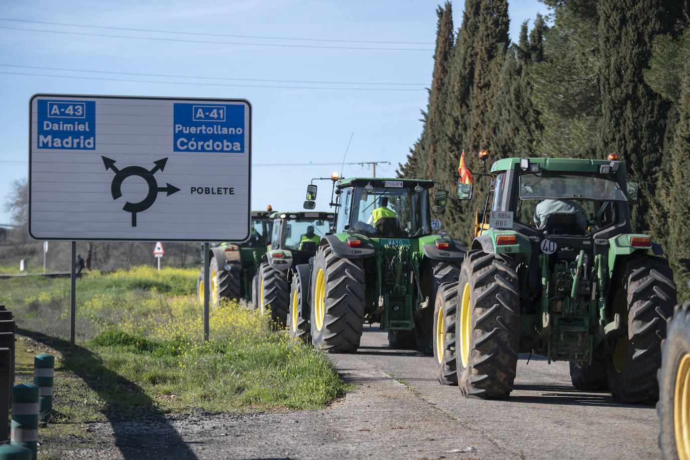 Las protestas del campo en Madrid, en imágenes