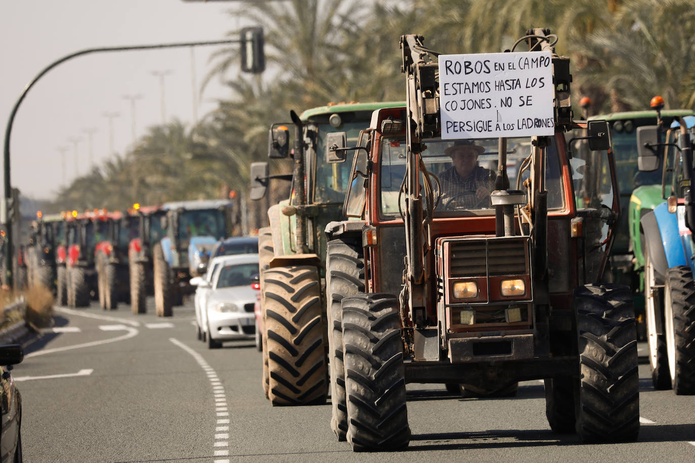 Las protestas del campo en Madrid, en imágenes