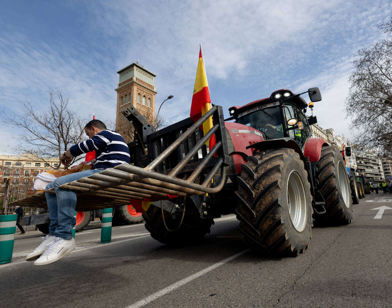 Las protestas del campo en Madrid, en imágenes