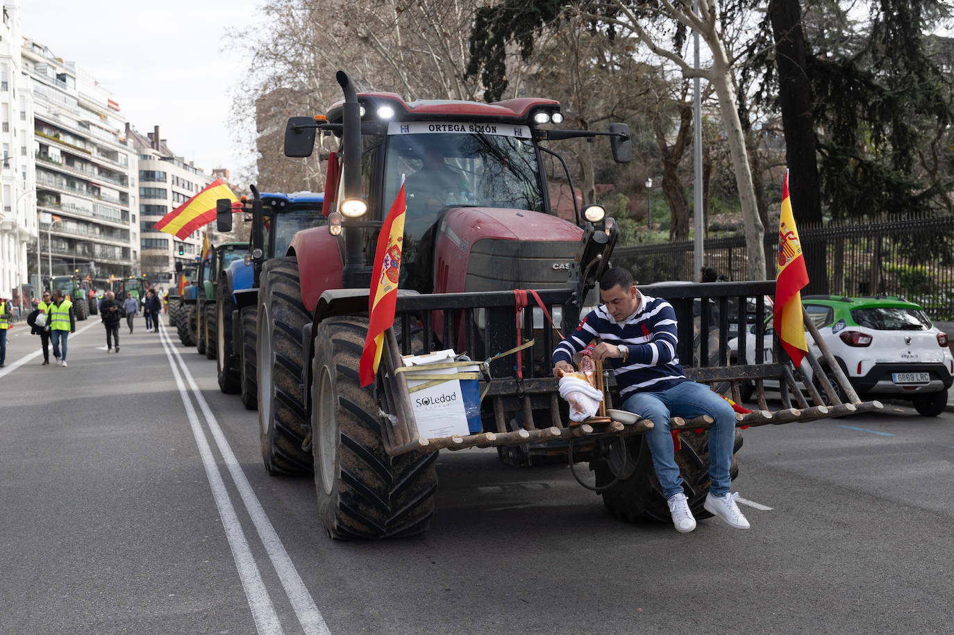 Las protestas del campo en Madrid, en imágenes