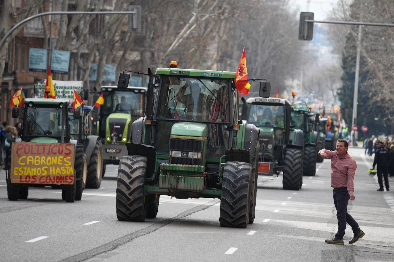 Las protestas del campo en Madrid, en imágenes