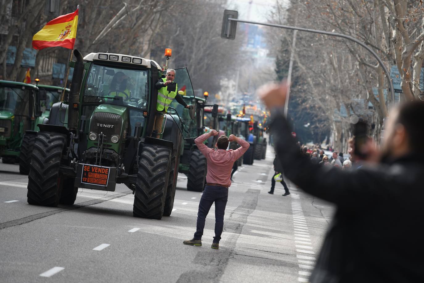 Las protestas del campo en Madrid, en imágenes