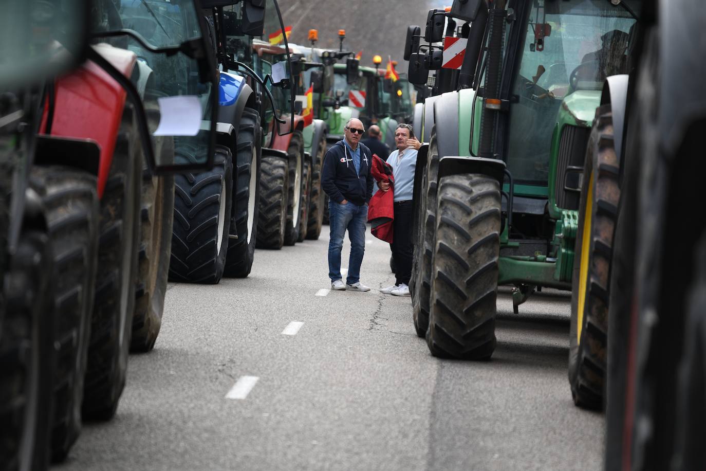 Las protestas del campo en Madrid, en imágenes