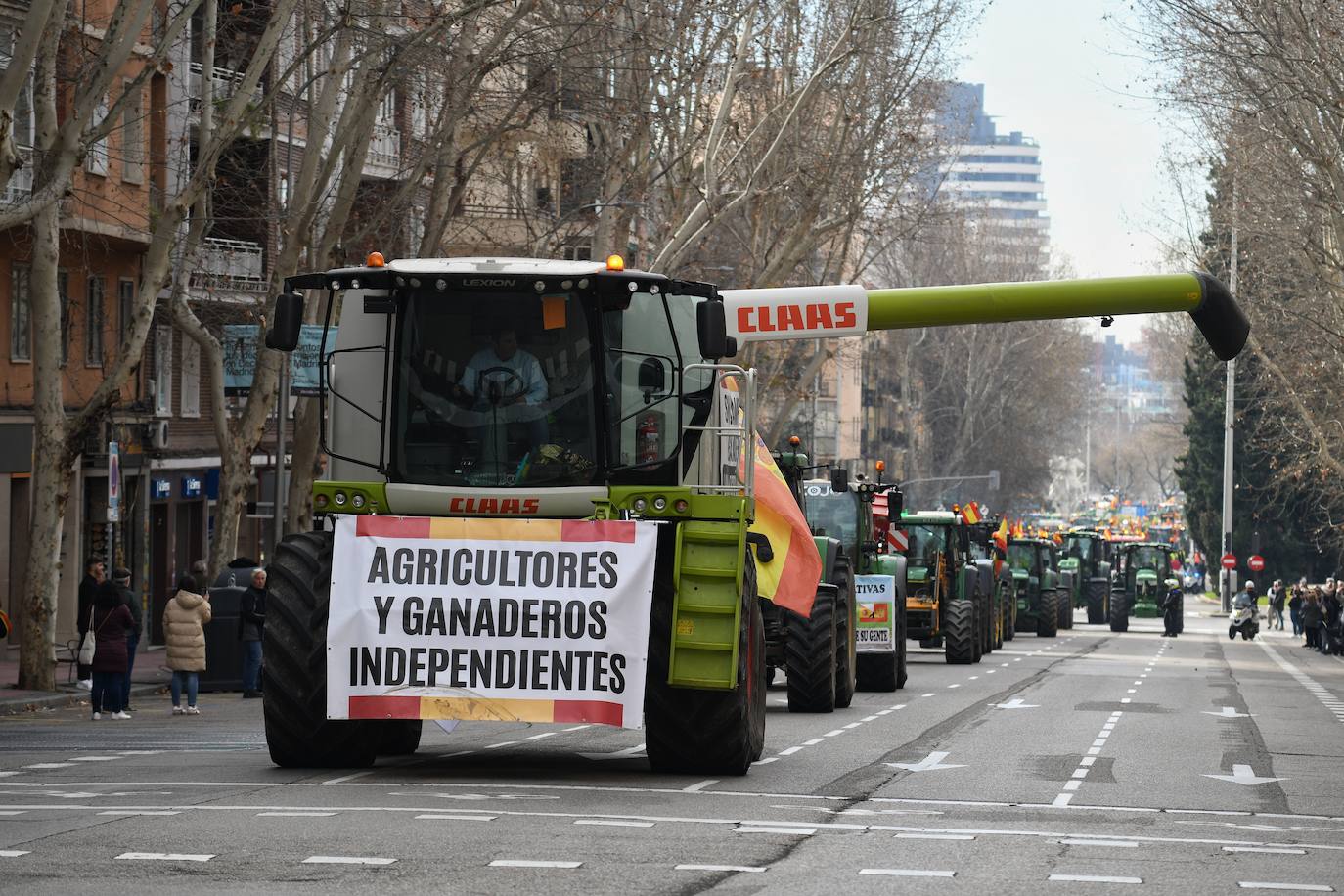 Las protestas del campo en Madrid, en imágenes