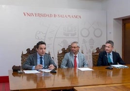 Juan Manuel Corchado, Ricardo Rivero y Gerardo Iracheta.