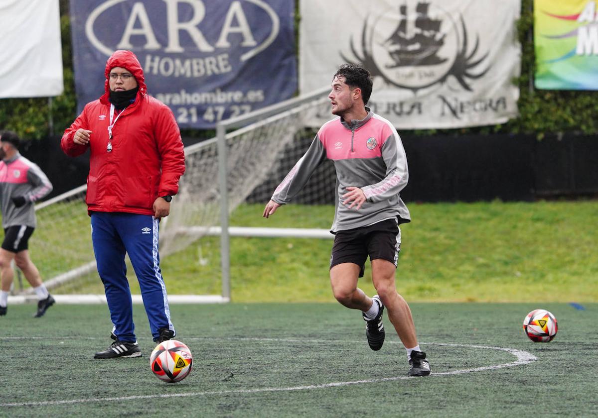 Mati, en un entrenamiento en el Tori.