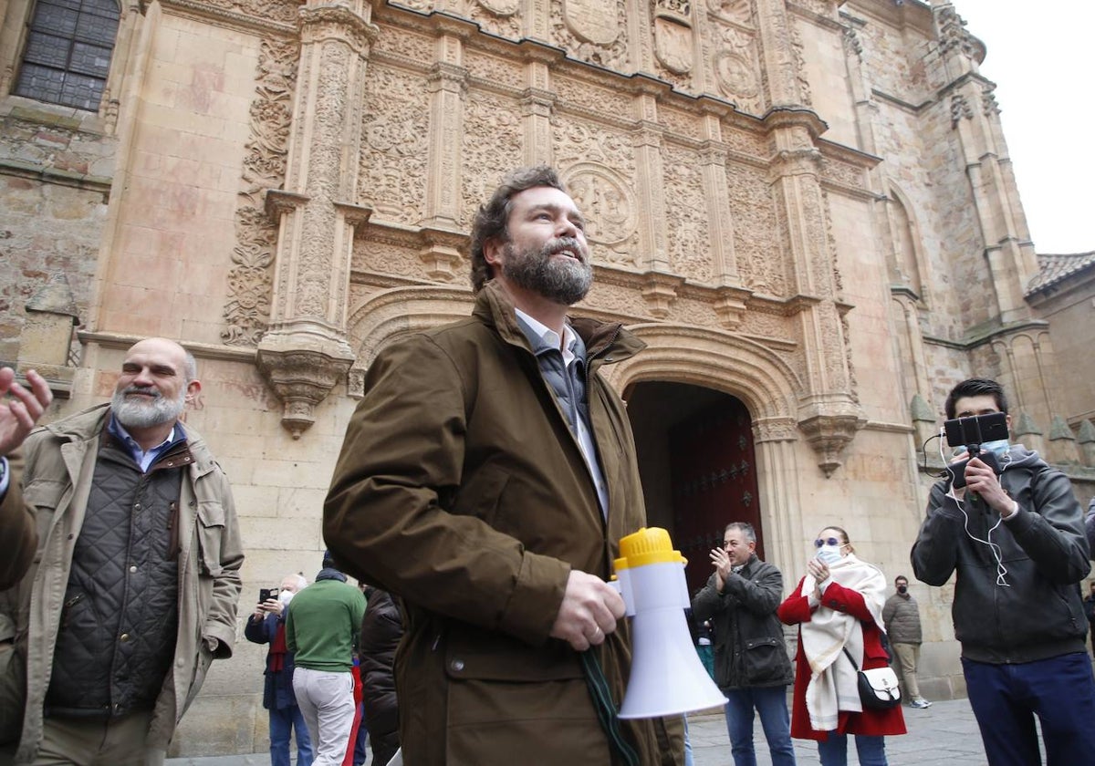 Espinosa de los Monteros, en el Patio de Escuelas en febrero de 2022.