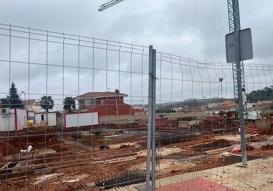 Estado actual de las obras del futuro colegio de Aldeatejada