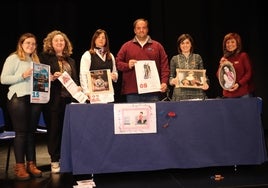 Esperanza Castro, Mercedes Martín, María Jesús Moro, Roberto Martín, María Gutiérrez y Yoana Izquierdo.