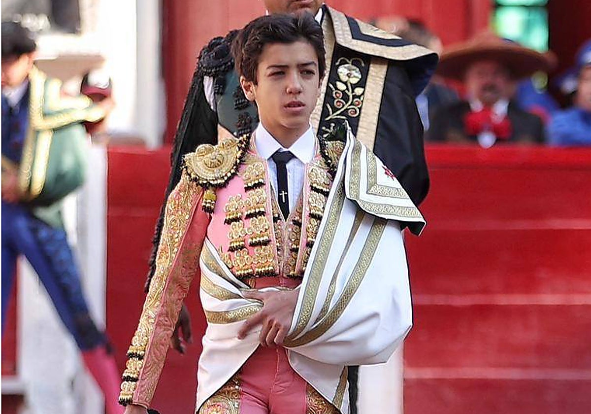 Marco Pérez, en la plaza de toros de Aguascalientes el pasado 30 de abril.