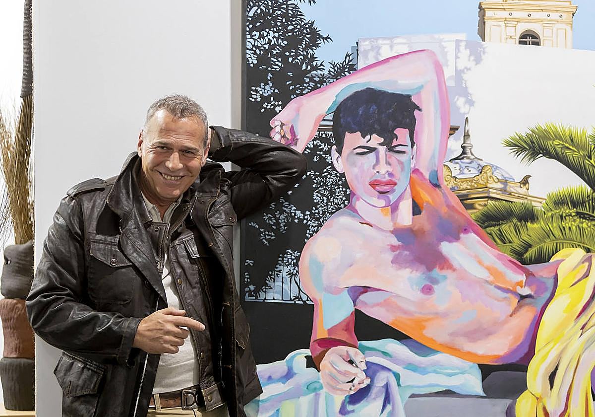 Imagen de Carlos Lozano en una feria.