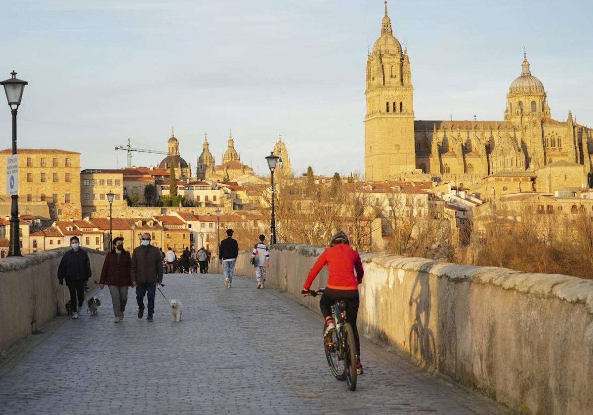 Una imagen de buen tiempo en Salamanca.